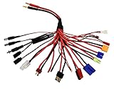 Apex RC Products 18-in-1 Banana Plug Squid Charger Adapter Lead Cord w/ 18 Different Connectors 1474