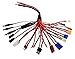 Apex RC Products 18-in-1 Banana Plug Squid Charger Adapter Lead Cord w/ 18 Different Connectors 1474