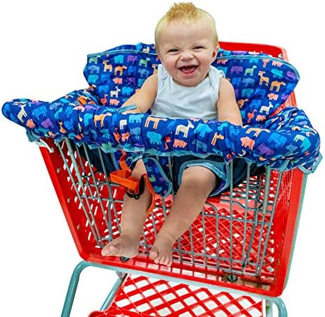 FREE GIFT FOR A LIMITED TIME!! Most Stylish Shopping Cart Cover for your Baby. Suitable for Grocery Carts & Restaurant High Chairs. See Details for Free Gift