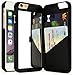 Bastex iPhone 6 Plus Case, Hidden Back Wallet Mirror Case with Stand Feature and Card Holder for Apple iPhone 6 Plus, 6S Plus 5.5