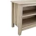 Walker Edison Wren Classic 4 Cubby TV Stand for TVs up to 65 Inches, 58 Inch, Natural