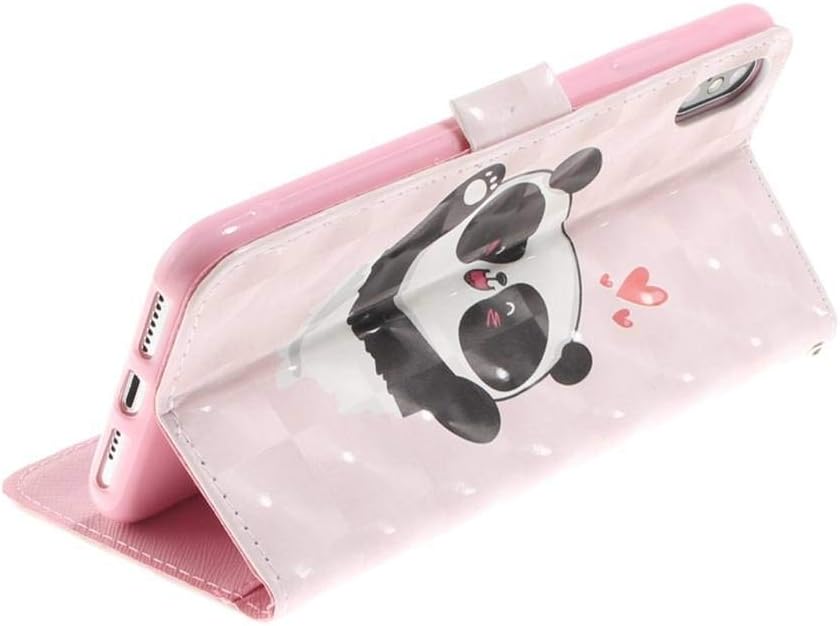 SATURCASE Case for Apple iPhone XS Max Beautiful 3D Pattern PU Leather Flip Magnet Wallet Stand Card Slots Protective Cover with Hand Strap for Apple iPhone XS Max (TD-9) - Image 4
