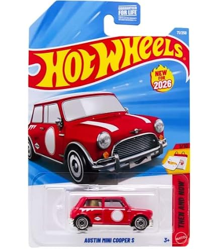 Amazon.com: Hot Wheels Austin Mini Cooper S [Green] Then & Now 1