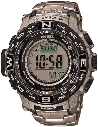 Amazon.com: Casio Men's PRO Trek Stainless Steel Quartz Watch with