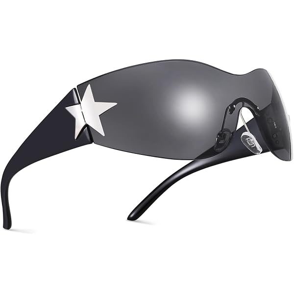 Amazon.com: NULOOQ Rimless Y2K Sunglasses for Women Men  display picture 1
