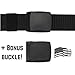 Dragon Ninja Tactical Belt Nylon Web Canvas Webbing Adjustable Waterproof Military Style Includes Two Removable Buckles
