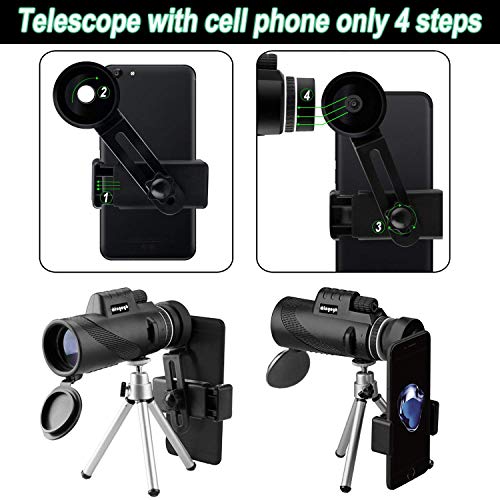 4 Monocular+Telescope+Waterproof+Smartphone+Watching