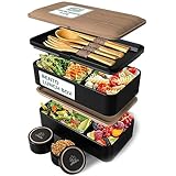 Umami Bento Lunch Box for Adults w/Utensils & Sauce