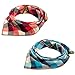 JIIANERY Pet Heroic 2Pcs-4Styles Pet Dog Cat Bandana Square Bibs Scarf Pet Dog Cat Kerchief Neckerchief Set Accessories Suitable for Medium&Large Pet Dog Cat