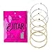 Phosphor Bronze Acoustic Guitar Strings Set Including 3 Extra Light Strings (012-0.3), 1 Pack Medium Strings (12-53), 1 Pack Normal Light Strings (11-52), 5 Assorted Picks, By Vangoa