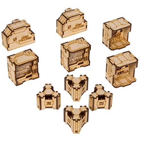 The Broken Token Shatter Vigil Scatter - MDF Terrain Objects for Sci-Fi Games and Wargaming