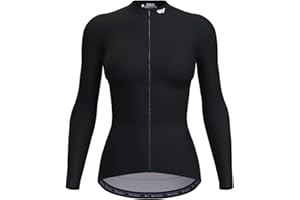 Wulibike Cycling Jersey Women Long Sleeve,Bicycle Biking Bike Shirts for Women with Pockets