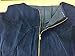 Cfanny Women's Faddish Gold Zipper Slit Front Midi Denim Dress,Blue,Large