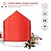 AMFOCUS Christmas Chair Back Covers Santa Hat Slipcovers for Chair Decoration 6 Pcs, 2023 Upgraded Christmas Chair Covers