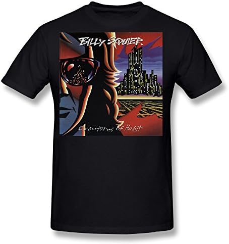 NeloimageMen Billy Squier Creatures Of Habit Cover Design Size 3X Tee Shirts