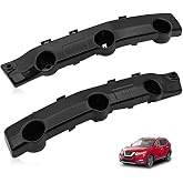 Dunviku Front Bumper Bracket Pair Left Right Bumper Cover Support Compatible with Nissan Rogue 2014-2019 Replaces 622224BA1A 622234BA1A NI1032108 NI1033108