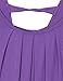A Line Tank Top , Messic Womens Sleeveless Shirts Scoop Neck Pleats A Line Criss-Cross Back Tank Top(XX-Large,Violet)