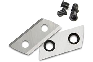 TASP Wood Chipper Blades Replacement for Sun Joe CJ601E,CJ602E,Earthwise GS70015,Wen 41119, 41121 - Double Sided Garden Shred
