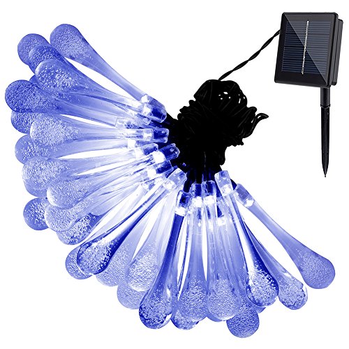 Buy Solar Outdoor String Lights,Gdealer 20ft 30 LED Water Drop Solar