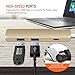 USB C Hub Adapter, Trianium Aluminum Multi Port Charger Dock USB Type C to HDMI/USB C / 2 USB-A 3.0 Port [Pass-Through Charging] for MacBook Pro,Chromebook, Phone,Hard Flash Drive,Other USB C Laptop