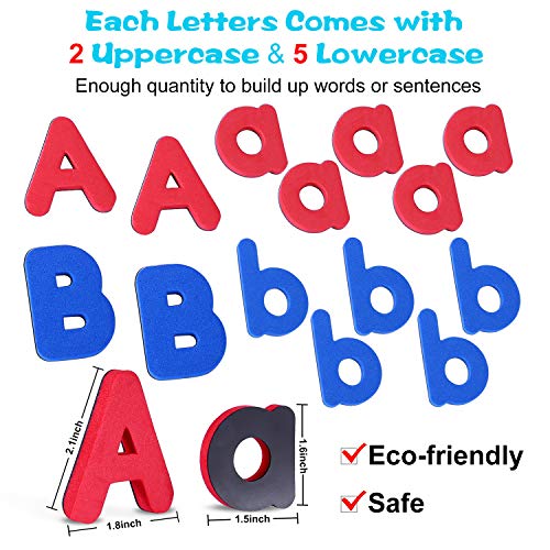 INNOCHEER Letters and Numbers with Easel for Kids 163 Pieces