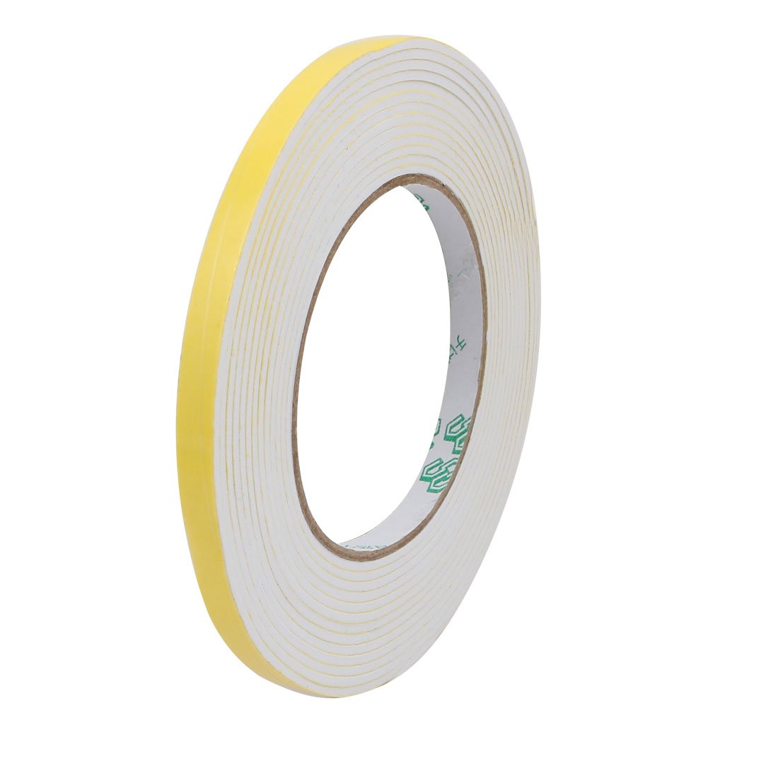 sourcingmap 8mm Width 2mm Thick Single Side Sealed Shockproof Sponge Tape White 5M Length
