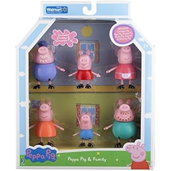 Peppa Pig and Family Figure Grandpa Granny Exclusive Set of 6