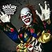 Holidayana Half Clown Halloween Animatronic - 20 in Tall Animated Crawling Crown Halloween Decoration, Sound and Touch Activated with Sounds, Lights and Movement