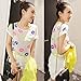 ROPALIA Ladies Girl Summer Chiffon Loose Blouse Lips Printed T-Shirts Tops USS