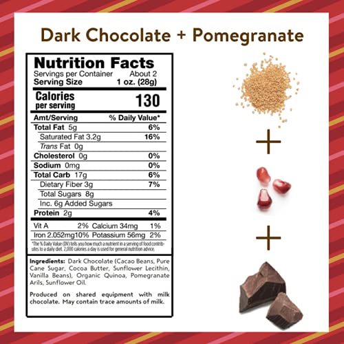 UNDERCOVER CHOCOLATE CRISPY QUINOA CRUNCH DARK CHOCOLATE