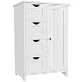 YESHOMY Bathroom Storage Cabinet, Side Free
