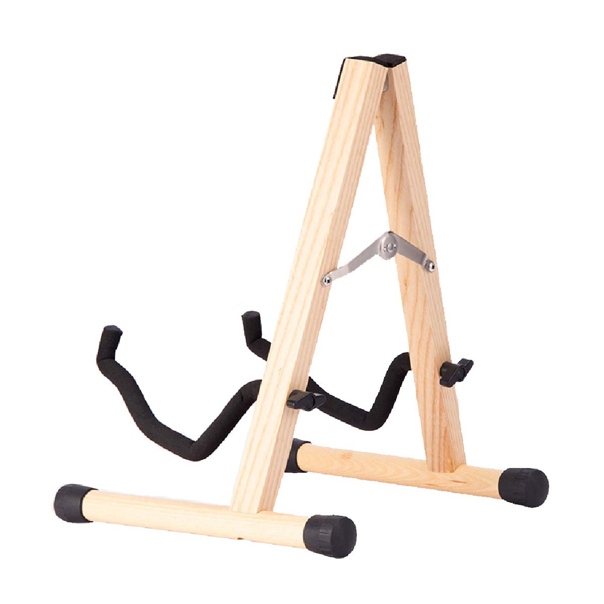 Koldot Wooden Guitar Stand for Acoustic Electric Bass Classical Guitar Banjo Ukulele Portable Folding A-Frame Travel Guitar Stand