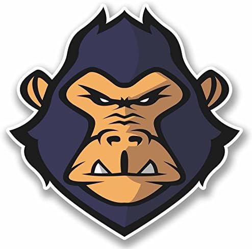 2 x Gorilla Vinyl Stickers