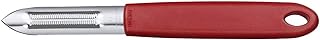 Victorinox Universalschäler mit Zackenschliffklinge, Zweischneidig, Rostfrei, Edelstahl, Spülmaschinengeeignet, rot