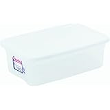 Sterilite? 16 Quart Basic Clear Storage Box with White Lid