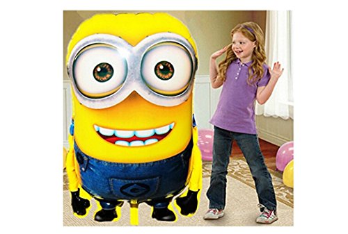 1pcs 92*65cm Hot Sale Minions Inflatable Balloons Despicable Me 2 Large Size Foil Balloons Cartoon Kids Classic Toys