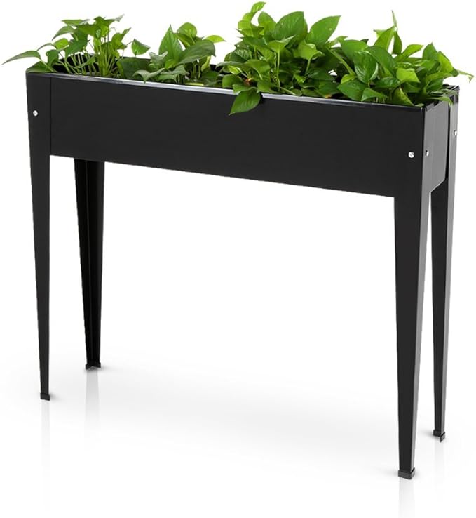 IKAYAA Patio Tall Garden Planter Box Raised Garden Bed Flower Vegetable