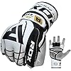 RDX-Guantes-MMA-para-Artes-Marciales-Entrenamiento-Cuero-Kickboxing-Guantillas-Bueno-para-Sparring-Grappling-Muay-Thai-Saco-de-Boxeo-Lucha-Libre-y-Combate-Training