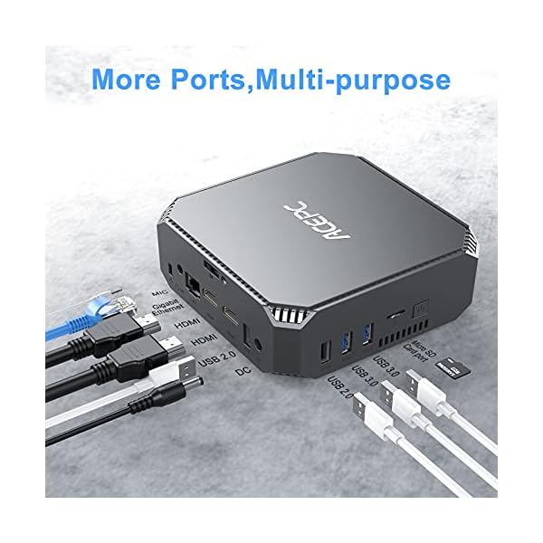 Mini-PC-Windows-10-Pro-ACEPC-6GB-Ram-120GB-mSATA-SSD-Intel-Celeron-J3455-4K-HD-Graphics-Mini-Computer-Dual-HDMIGigabit-EthernetDual-Band-Wi-FiBT-42-VESA-Mount Mini PC Windows 10 Pro, ACEPC 6GB Ram 120GB mSATA SSD Intel Celeron J3455 4K HD Graphics Mini Computer [ Dual HDMI…