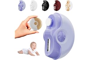 EPJJI 2 in 1 Electric Nail Clipper, 2024 New Electric Automatic Nail Clipper, Electric Nail Trimmer with 2 Adjustable Speeds for Children, Adults, and Elderly (Purple)