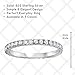 New Round Cubic Zirconia Eternity Style Band .925 Sterling Silver Ring Size 9