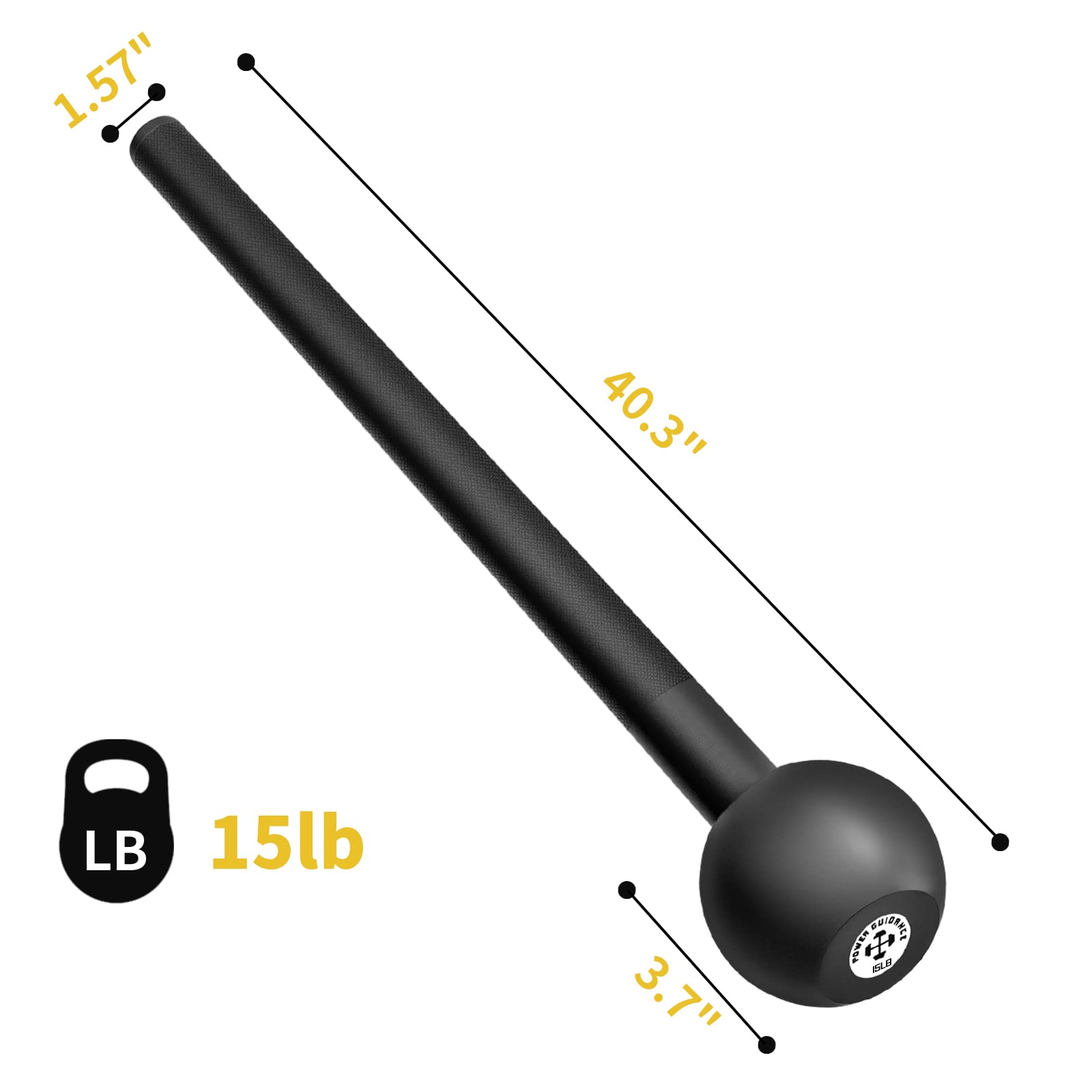 Mua POWER GUIDANCE Steel Mace Macebell Cast Iron Training Full Body ...