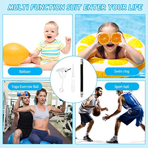 16 Exercise Ball Plug Replacement Kit with Needle, Nozzle, Extension