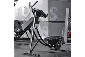 JT Ab Machine,Abs Workout Equipment for Home Gym,440LBS Folding Abdominal Crunch Coaster Workout Equipment with Kettlebell style Resistance Block for Home Workout (Black)