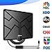 2019 Newest 105 Miles Range HDTV Antenna, TV Antenna Indoor Amplified Digital HD Antenna Free Gain Channels with High Definition Antenna Signal Booster, 4K 1080P Long Coax Cable - High Reception