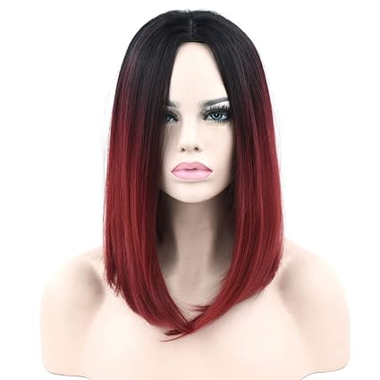 Dddmmm 12 Couleurs Synthétique Cheveux Noir à Gris Violet