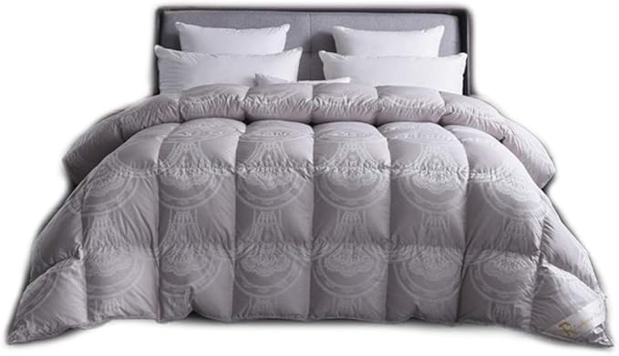 Wohnaccessoires Premium 95% Gänsedaunen-Bettbezug Queen King Size