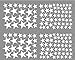Multi Size White Star Stickers Wall Decor for Baby Nursery Decor boy Girls Room Decor Sweet Dream Good Night Home Wall Decor Bedroom Star Decor YYU-10 (White)