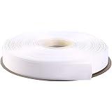 Duoqu 1/2 Inch Wide Grosgrain Ribbon 50 Yards Roll Multiple Colors (White)