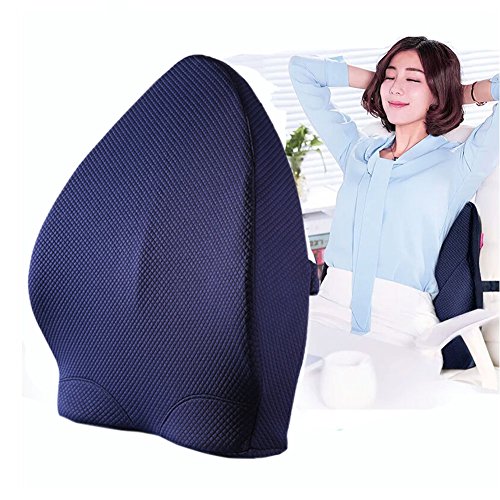 Lumbar Support Pillow is Orthopedic Design for Back Pain Relief ,Lumbar Support Back Cushion with Premium Adjustable Strap and Washable Cover for Easy Posture in the Car, Office or Home Chair Plane … - Thumbnail 7